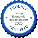 Google's Economic Impact Report Proudly Featured Banner