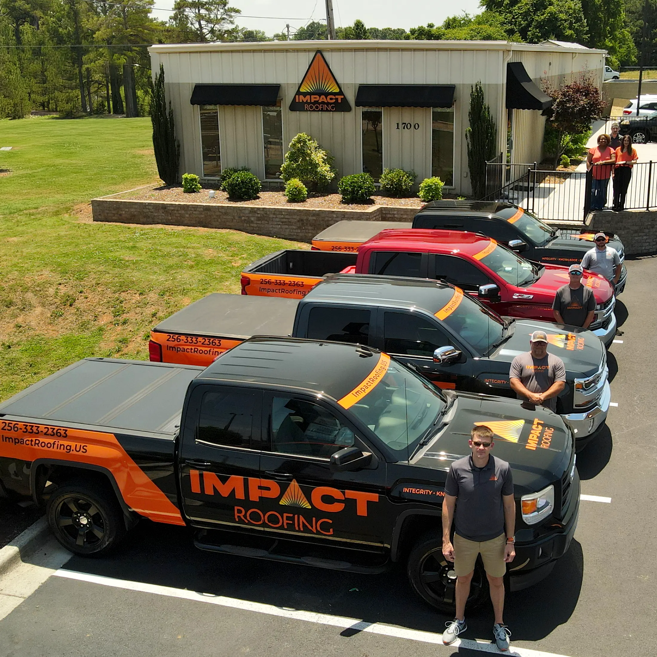Impact Roofing Alabama Team Photo