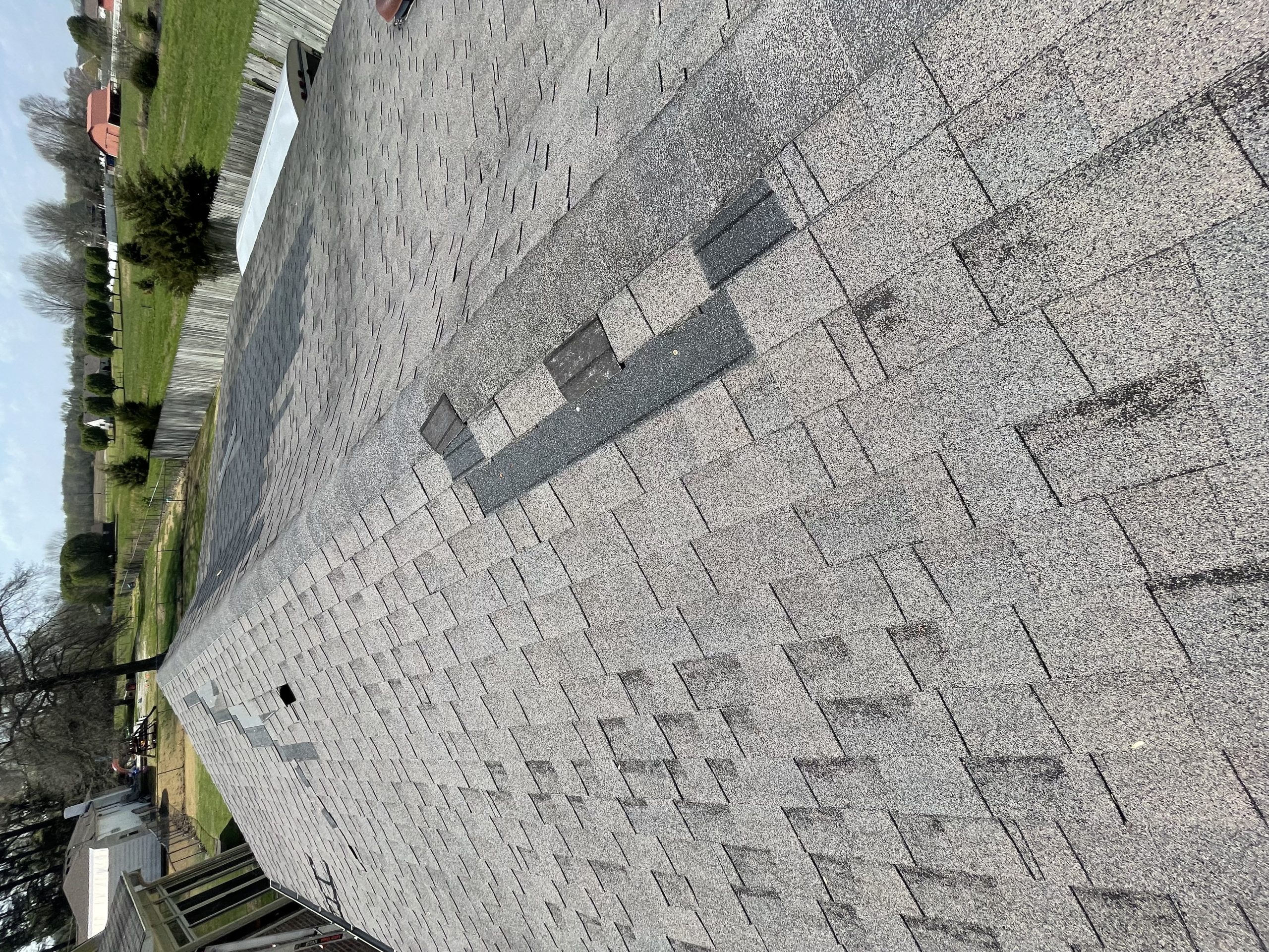 Close-up of GAF Timberline HDZ Pewter Gray installation in Athens, AL