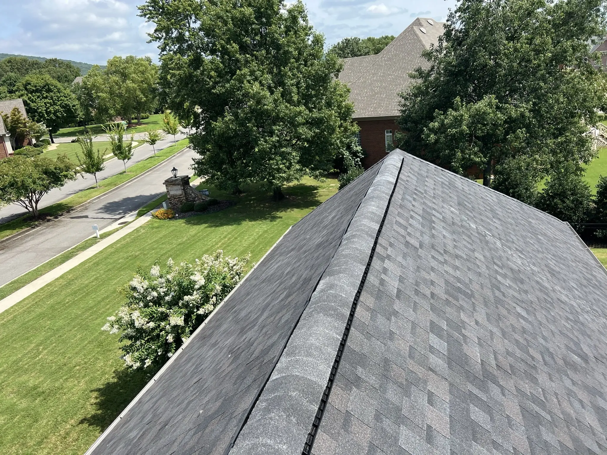 Finished IKO Dynasty Glacier roof replacement project in Hampton Cove, AL