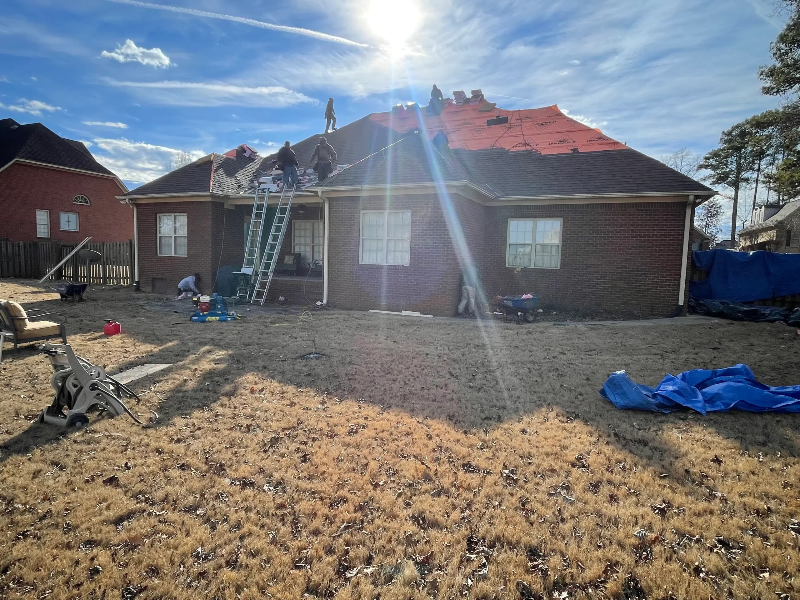 Finished Owens Corning Duration Teak roof in Athens, AL