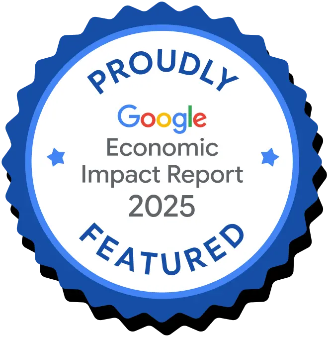 Google 2025 Economic Impact Report small business badge